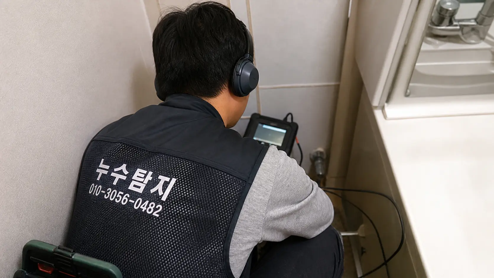 강원 홍천군 남면 누수탐지 시공조치